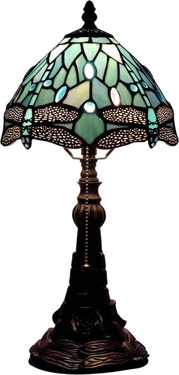 8 Inch Tiffany Lamp Shade Only  Werfactory® Dragonfly Stained Glass lampshade